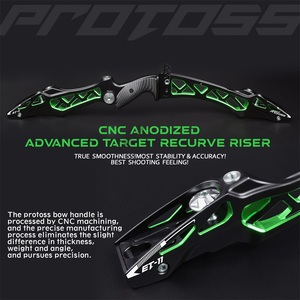NIKA ET-11 protoss bắn cung <span class=keywords><strong>recurve</strong></span> cung Riser 25 inch ilf cung Riser nhôm CNC - Product Image 3
