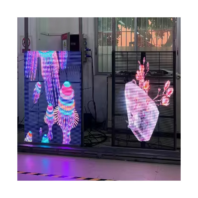 Oem Odm Led Transparent Display P3.91 P6 P8 P10 Flexible Advertising Ultra Thin Transparent Film Led Display Screen