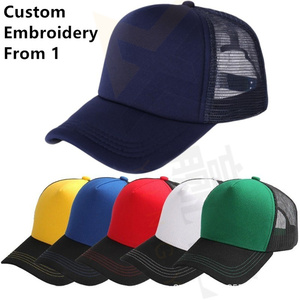 Broderie Charms Trucker Hat Cock Casquette de baseball Sport Gorros Mesh Snapback Sun Hats - Product Image 1