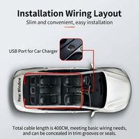 ShunTour Dynamic LED Devil Eyes, lumière de pare-brise de voiture, RGBIC, contrôle par application, défilement séquentiel, lampe décorative pour camion, SUV, 5V USB