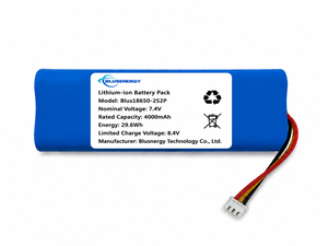 Batterie rechargeable personnalisée 18650-2S2P 7,4V 4000mAh pour outil électrique, batterie 18650 2S2P à décharge élevée - Product Image 1