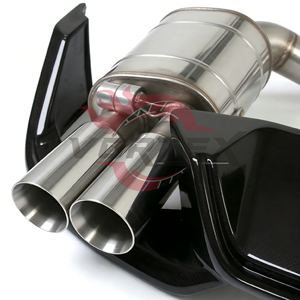 ชุดท่อไอเสีย Vortex Valvetronic Catback และดิฟฟิวเซอร์หลังคาร์บอนไฟเบอร์สำหรับ BMW 650i F06 F12 F13 4.4T V8 แบบปลายท่อสี่ทาง ชุดเพิ่มประสิทธิภาพ - Product Image 4