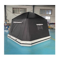 Tente flottante pour camping en plein air, résistante aux UV, en PVC Oxford imperméable, pour 3-4 personnes, utilisable en famille sur le lac, toute saison