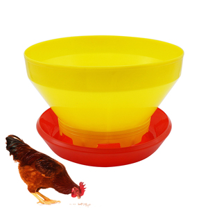 Comedero Automático para Aves de <span class=keywords><strong>Corral</strong></span>, Bandeja de Alimentación Automática de Plástico Turbo para Pollos, Patos, Gansos y Mascotas - Product Image 1