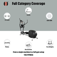 Bicicleta Elíptica Profesional Comercial con Frenado Magnético y Tracción Trasera para Gimnasio y Equipamiento de Fitness