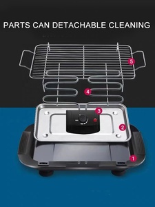 Grills électriques infrarouges <span class=keywords><strong>avec</strong></span> <span class=keywords><strong>bac</strong></span> à <span class=keywords><strong>eau</strong></span> 2 en 1 Plaque de barbecue <span class=keywords><strong>Grill</strong></span> - Product Image 5