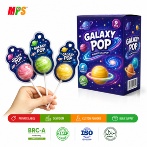 Polos de galaxia Halal con <span class=keywords><strong>Chocolate</strong></span>, piruletas de Planeta, dulces, OEM, venta al por mayor - Product Image 2