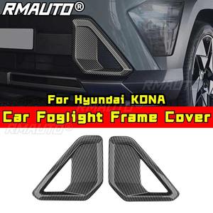 Cubierta de marco de faro antiniebla, cubierta de marco de luz antiniebla, kit de carrocería para accesorios de coche Hyundai KONA - Product Image 1