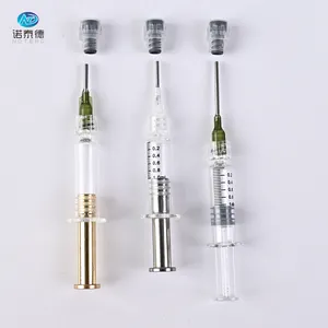 Factory price hot sale 1ml distillate oil borosilicate glass syringe with lure lock