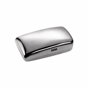 Miroir convexe Usag rectangulaire 88x60x23 mm en acier inoxydable 750 g avec logo en relief, pièce unique - Product Image 1