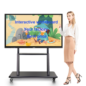 Bảng thông minh 65 75 85 86 98 100inch 4K LCD cảm ứng đa điểm màn hình tương tác phẳng bảng thông minh cho giảng dạy phòng họp - Product Image 2