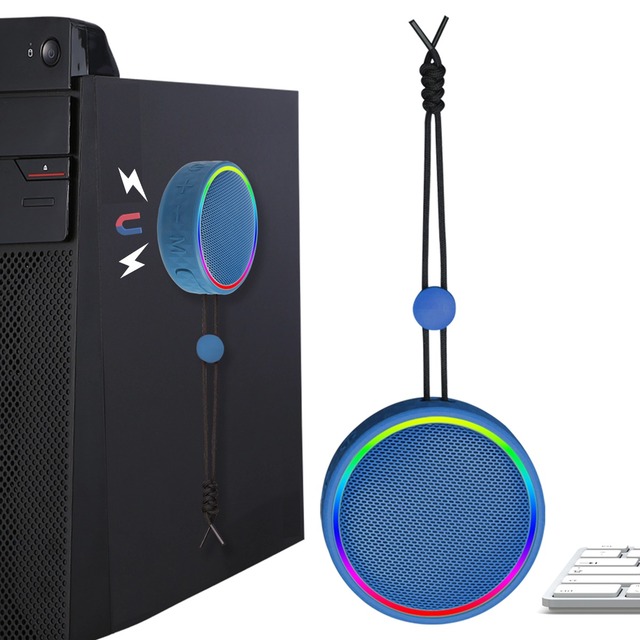 2026 Best Selling New RGB Wireless Bluetooth Waterproof Speaker with IPX6 Portable 5W Loud Outdoor Sports Speaker for Riding