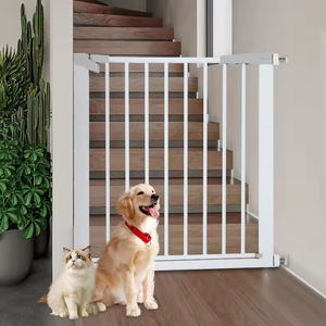 पालतू गेट कोई ड्रिलिंग दरवाजा सीढ़ियों के लिए उपयुक्त नहीं है, ऑटो बंद के साथ संकीर्ण और चौड़े दरवाजे, कुत्ते पिल्ला बच्चे के लिए आसान स्थापना - Product Image 1