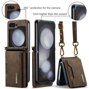 Funda de teléfono con billetera móvil de negocios creativos de cuero cuadrado a la moda para Samsung <span class=keywords><strong>Galaxy</strong></span> <span class=keywords><strong>Z</strong></span> Fold <span class=keywords><strong>3</strong></span> 4 5 5g <span class=keywords><strong>Clip</strong></span> de cinturón cadena <span class=keywords><strong>Z</strong></span> Flip 5 - Product Image 4