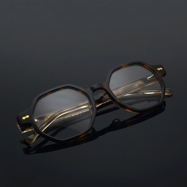 High Quality Vintage Classic Acetate Frame Black Wide Oversized Square Eyeglass Frame Diamond Face Shape Match