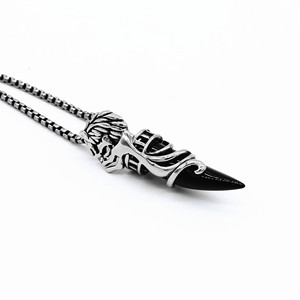 Yunnique – collier avec pendentif en forme de dent de loup, en acier inoxydable, bijoux pour hommes, cadeau, design géométrique, GZP0661 - Product Image 5