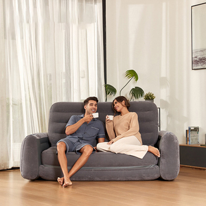 Moderne design driezits opvouwbare slaapbank met opblaasbare bekleding, lunchpauze bed, stoel, voetenbank, opvouwbare combinatiebank - Product Image 6