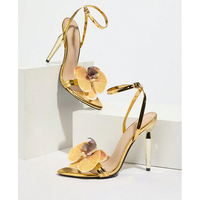 Sandales à talons pour femmes, motif serpent vert 3D, design papillon, bride à la cheville, pour soirée, sandales à talons aiguilles