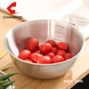 Набор из 3 смесителей из нержавеющей стали, маленькие более толстые миски для салата, набор легко очищенных матрасов для экономии места для хранения для выпечки - Product Image 6