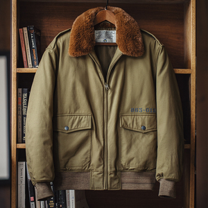 Áo khoác nam Maden Mens vải Áo khoác cổ điển bảo hộ lao động Retro chắp vá cổ điển Áo khoác cotton dày Áo khoác mùa đông RTS - Product Image 5