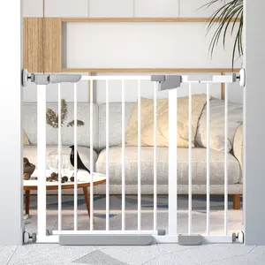 2024 Wholesale Metal Baby Safety Gate Stair Baby Gate Child Safety Gate for Stairs Protection Children