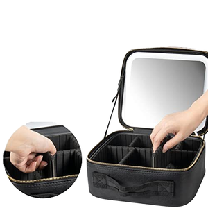Trousse <span class=keywords><strong>de</strong></span> <span class=keywords><strong>maquillage</strong></span> haute capacité <span class=keywords><strong>valise</strong></span> cosmétique <span class=keywords><strong>vide</strong></span> complet organisateur <span class=keywords><strong>de</strong></span> <span class=keywords><strong>maquillage</strong></span> <span class=keywords><strong>de</strong></span> voyage sac <span class=keywords><strong>de</strong></span> rangement <span class=keywords><strong>de</strong></span> <span class=keywords><strong>maquillage</strong></span> miroir LED étui cosmétique - Product Image 6