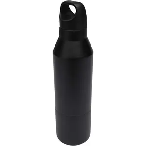 Botella térmica de 600 ml de acero inoxidable reciclado certificado RCS con taza de 300 ml Odessy - Product Image 2