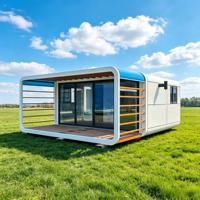 Maison Capsule Apple Personnalisée de Luxe Préfabriquée Mobile avec Salon et Chambre pour Hôtel et Camping