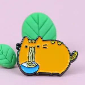 Personalizzato Kawaii artigianato in metallo bambini regali preferiti distintivi Pin animali simpatico cartone animato spille cappello risvolto Anime morbido smalto Pin