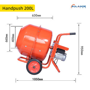 Neues Design Elektromotor Anhänger Mobiler Betonmischer Hands chub Hohe Effizienz - Product Image 5