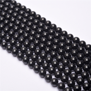 UJBOX Vente en gros de perles de <span class=keywords><strong>tourmaline</strong></span> <span class=keywords><strong>noire</strong></span> naturelle, perles rondes de cristal de guérison pour la fabrication de bijoux, protection Feng Shui, approvisionnement en vrac - Product Image 3