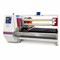 Máquina programable de corte y rebobinado de cinta para película protectora, papel y cinta adhesiva, cortadora de rollos de 1300 mm con PLC automático