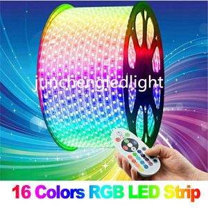 Đèn LED 5050 IP65 + Điều Khiển Từ Xa + Nguồn Điện 10M AC -230V Crismas Dải Đèn RGB DMX 110V 220V Linh Hoạt Chống Nước - Product Image 2