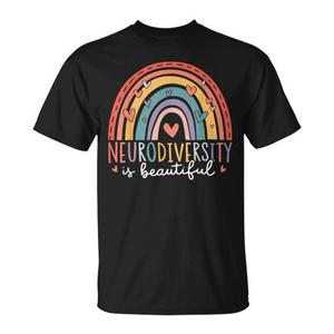 T-shirt 'Neurodiversità è Bella' per Adulti, Unisex, Manica Corta, Girocollo, Stampa Digitale, per Attività Promozionali - Product Image 1