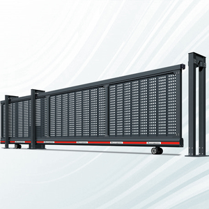 Tự động thương mại hàng rào cantilever trượt Cổng ngoài trời lối vào đường lái xe an ninh kim loại công nghiệp chính trượt cổng - Product Image 1