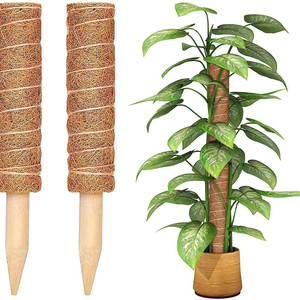 Factory 15.7 Inch Moss Pole Plant Climbing Pole Coir Moss Stick Garden Plant Support Stakes Moss Pole For Plants