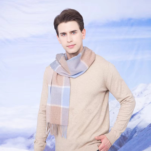 Bufanda Larga de Cachemira a Cuadros, Diseño Escocés, Suave, con Borlas Acabadas a Mano, Transpirable, para Otoño e Invierno - Product Image 1