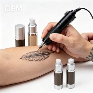 Pigment semi-permanent naturel à base de plantes pour sourcils, lèvres et yeux, teinte nude effet brume, couleur uniforme, lisse, transparente, anti-gris, bleu, fin. - Product Image 3