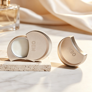 Parfum solide portable HKH avec couvercle coulissant en métal pour les voyages, le sac à main, le bureau et l'usage quotidien – Baume parfumé compact, marque privée - Product Image 1