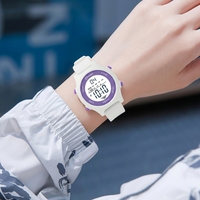 Montre numérique pour enfants WR30M, montre pour enfant avec rétroéclairage LED, bracelet en caoutchouc souple, faible bruit, chronométrage précis, montre pour écoliers