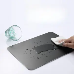 Surface Smooth Ultra Thin Double Side Mat Aluminum Mouse Pad Hard Various Colors Available Size Metal Waterproof Office Modern