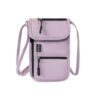 Organisateur de passeport multifonctionnel avec cordon, porte-passeport portable, étui pour billets d'avion et cartes, sac de téléphone unisexe à porter autour du cou ou en bandoulière - Product Image 4