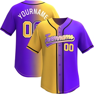 Maillot de baseball en gros, en polyester, style jersey sportif, pour les marques de streetwear américaines - Product Image 1