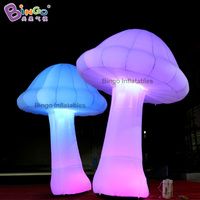 Champignons lumineux gonflables publicitaires à LED, modèle de ballon géant gonflable en forme de champignon pour la décoration de scènes de festival et de fêtes