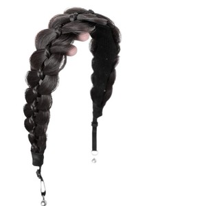 Diadema con trenza de cola de pez, clip magnético para peinado de princesa, para mujer, aumenta el volumen del cabello, moldea el rostro - Product Image 2
