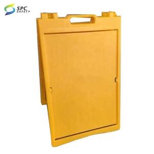 مطعم الشارع للطي المحمولة المياه مليئة Plasticade إطار مزدوج الوجهين عرض موقف شطيرة الرصيف علامة - Product Image 3