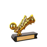 Trophée personnalisé en résine pour le meilleur joueur de football, écologique, forme irrégulière, sculpture décorative pour la maison, tendance