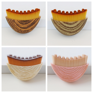 Brosse de contour lymphatique portable avec logo personnalisé, nouvelle, avec fibres artificielles et manche en plastique pour le soin du visage, des yeux et du cou - Product Image 6