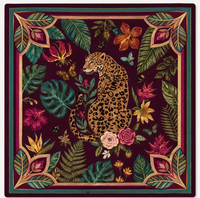 Tapis de jeu de Mahjong floral Éléphant Indien, Housse de table antidérapante en feutre, Tapis de table imprimé personnalisé pour Mahjong américain, Zhejiang
