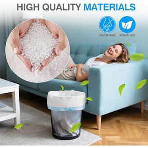 ถุงขยะแบบมีเชือกผูก ขนาด 4 แกลลอน 200 ใบ สำหรับใช้ในห้องน้ำและห้องครัว - Product Image 5